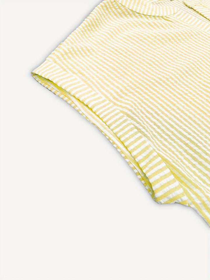 Nienke | Breezy striped beach shirt dress