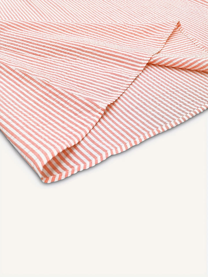 Nienke | Breezy striped beach shirt dress