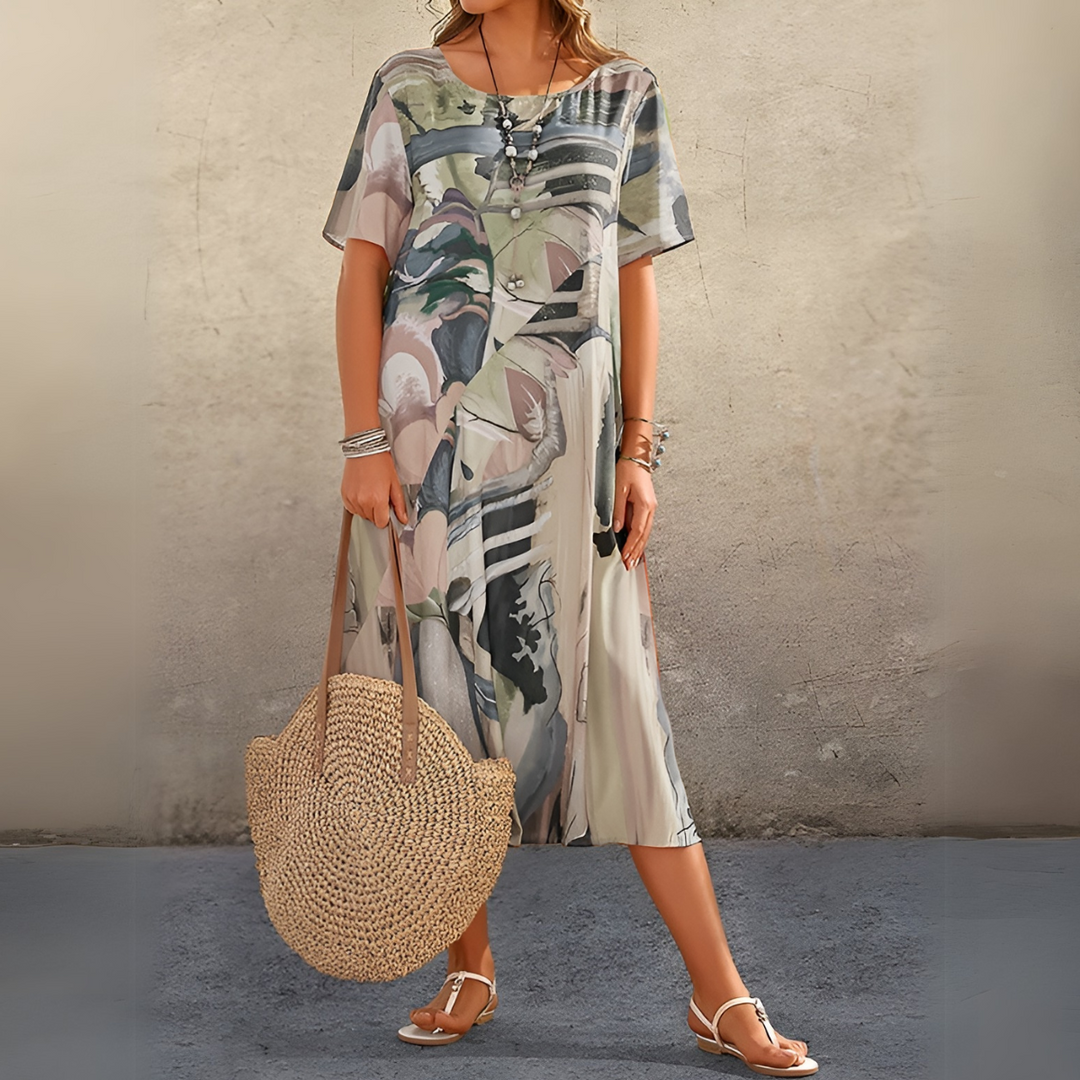 Joelle | Flowing and Elegant Flower Dress