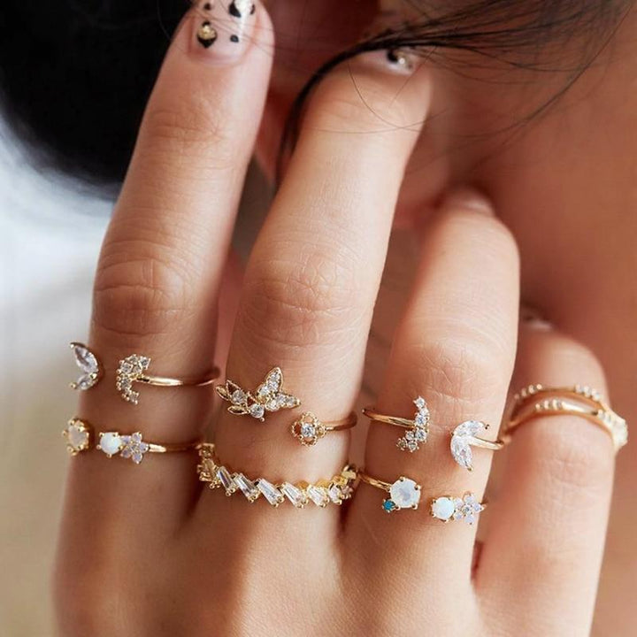 Unique package with 8 to 12 rings