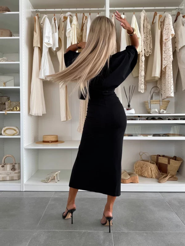 Cotton midi dress