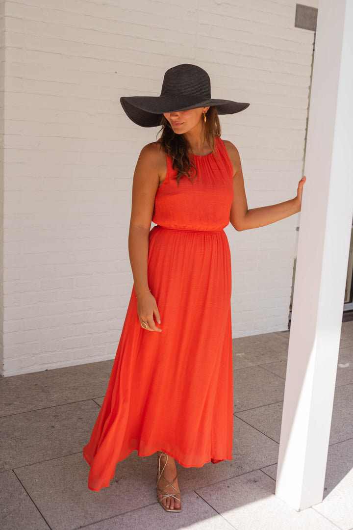 LISA | The summer dress in bright orange