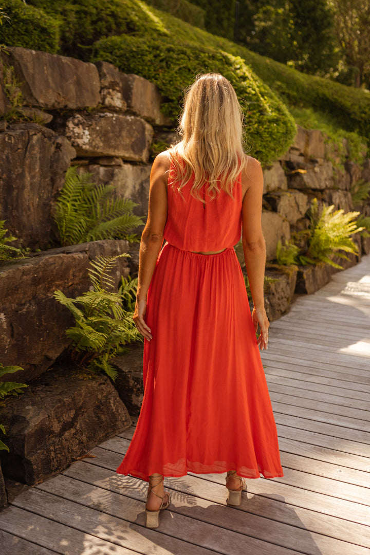 LISA | The summer dress in bright orange
