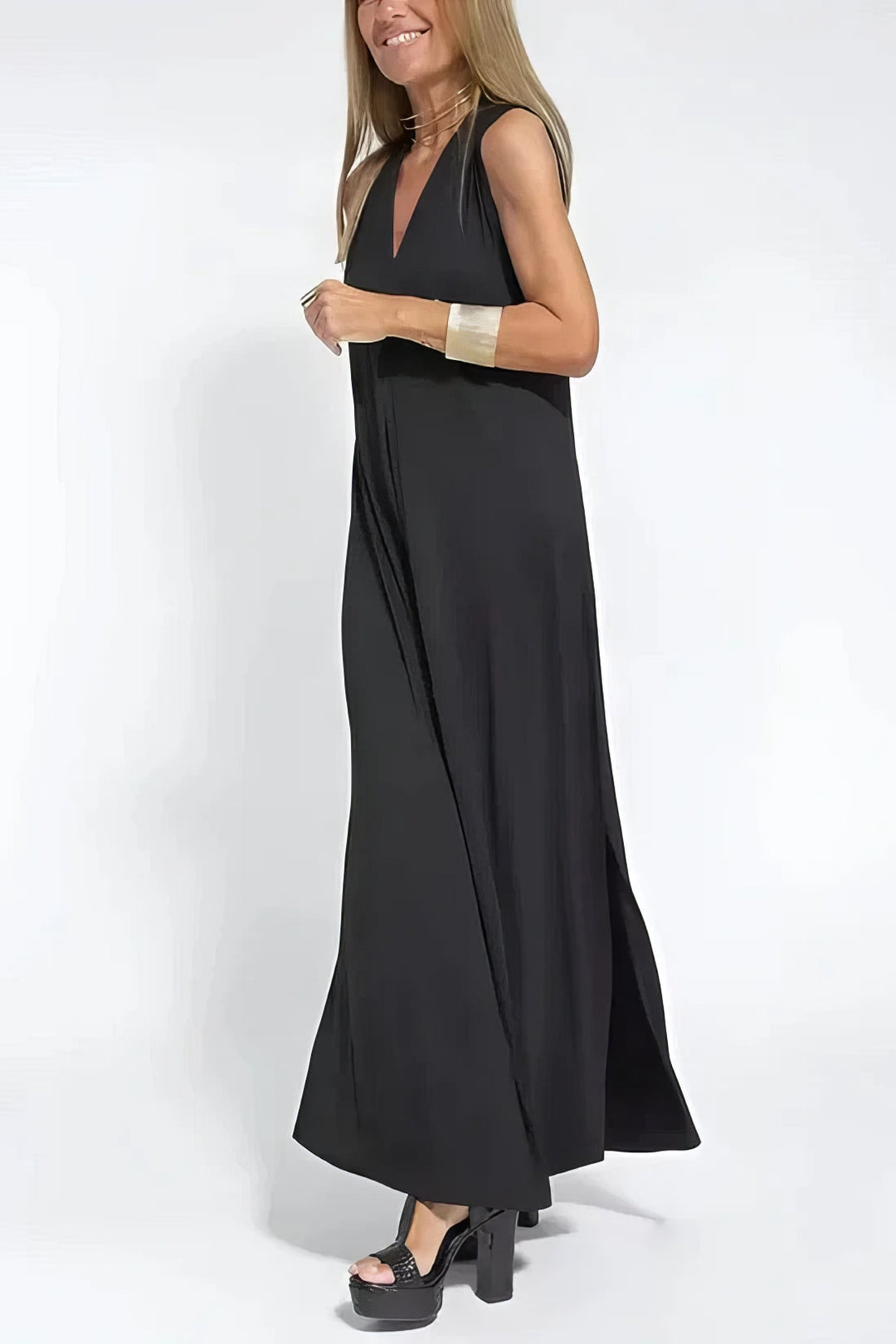 ELISE | Elegant Long Dress with Free Matching Cardigan
